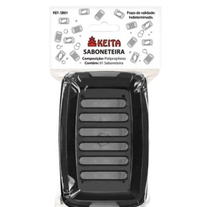 SABONETEIRA DE BANCADA SB01 PRETO KEITA