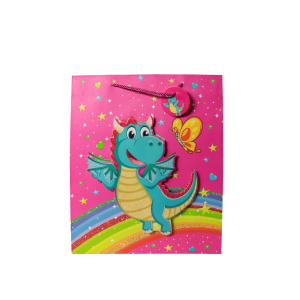 SACOLA PARA PRESENTE DINOUSSAURO CUTE 26CM X 10CM X 32CM RMT1882 COLOR RIO MASTER