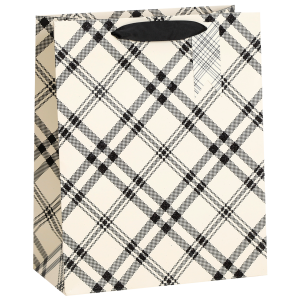 SACOLA PARA PRESENTE QUADRICULADA 18CM X 10CM X 23CM RMT2038 COLOR RIO MASTER