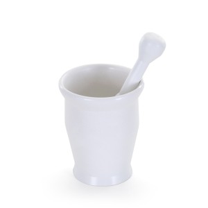 KIT PILÃO COM SOCADOR 009 PLÁSTICO BRANCO COAMIL